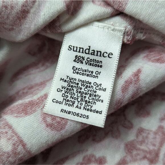 Sundance Embroidered Floral Celebration Tee Size Small - Picture 4 of 5